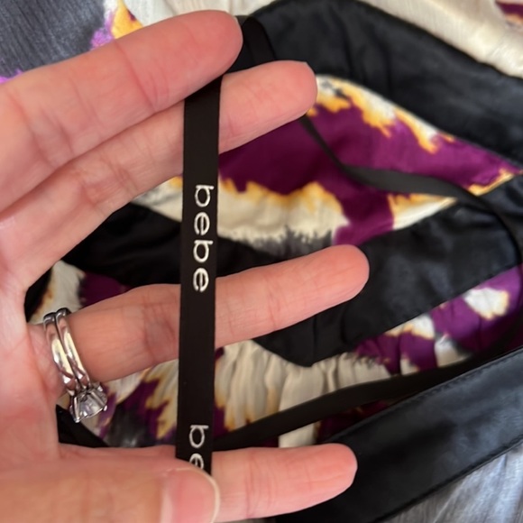 EUC Bebe silk dress size S - Picture 4 of 16